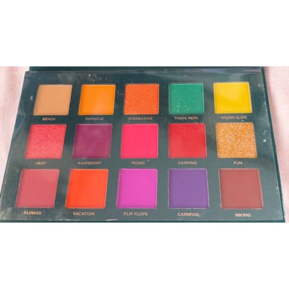 Ace Beaute Nostalgia Tropical Eyeshadow Palette Bright Colorful Full Size - Picture 3 of 3